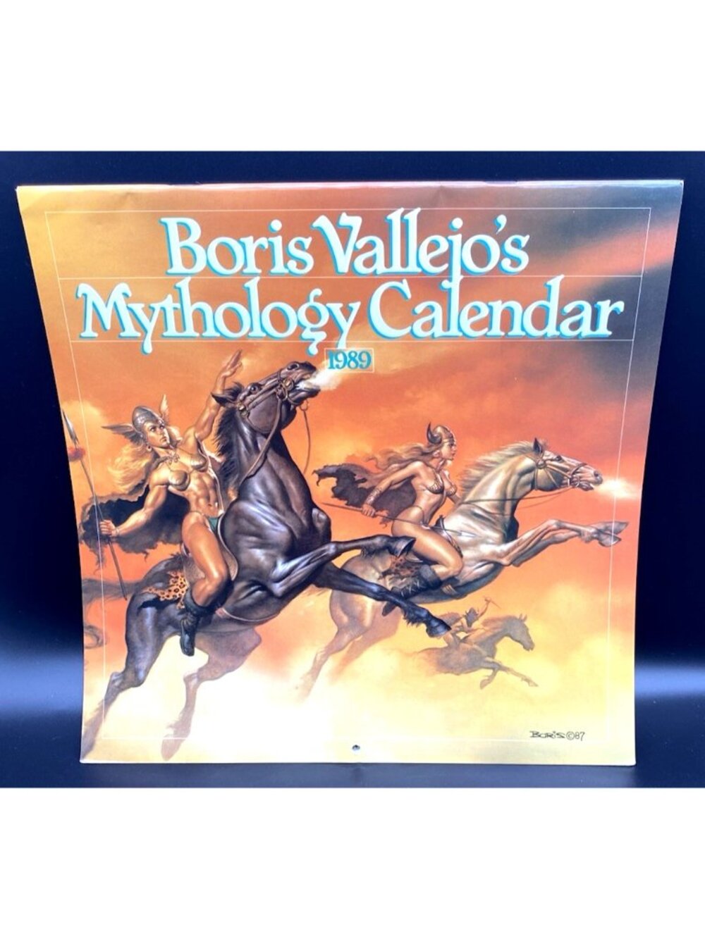 Boris Vallejo's Mythology Calendar 1989 Fantasy Art in Very Good condition!